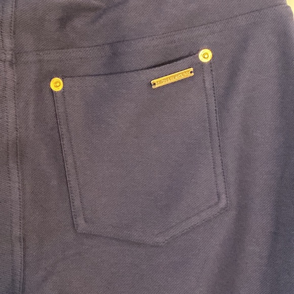 NWT MICHAEL Michael Kors Womens Basics True Navy Blue Pants Small - Picture 6 of 7
